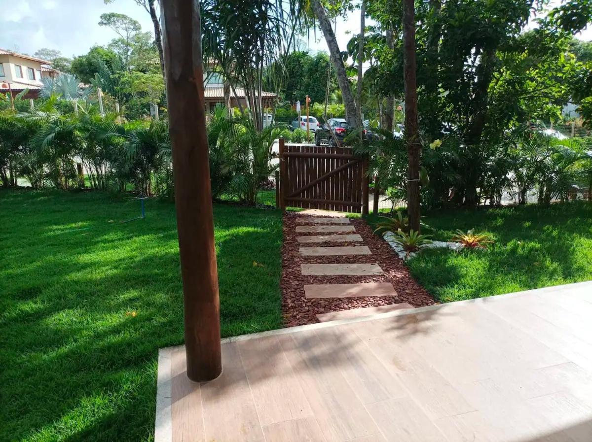 Casa Praia Do Forte Bahia Jardim Piscina Churrasco Esterno foto